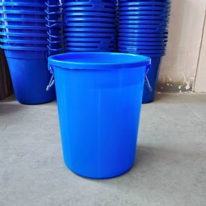 商用塑料-钢化圆形大号水桶-60升-大垃圾桶