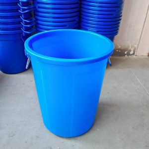 商用塑料-钢化圆形大号水桶-100升-大垃圾桶