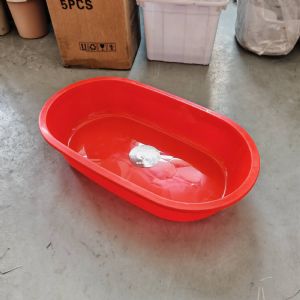 商用塑料-红色长盆-599-龙虾盆-中号
