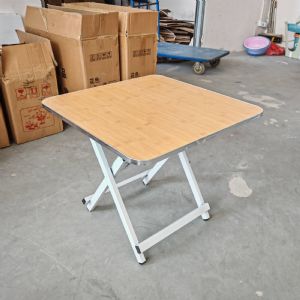 折叠桌子-宽60*高60cm-黄色桌面
