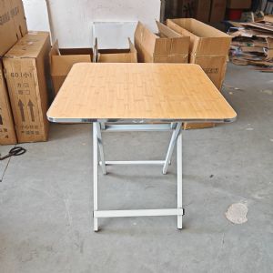 折叠桌子-宽70*高70cm-黄色桌面