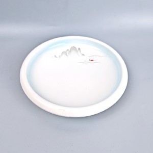 商用餐具-渔夫山水-8寸日式厚唇盘